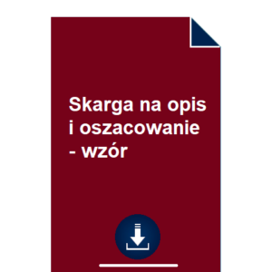 skarga-na-opis-i-oszacowanie-wzor-pdf-doc