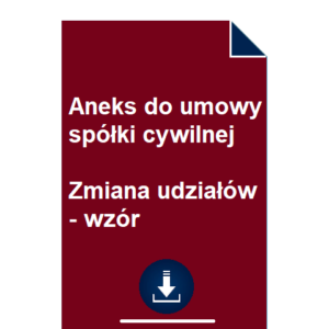 aneks-do-umowy-spolki-cywilnej-zmiana-udzialow-wzor