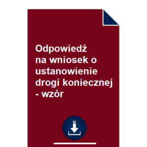 odpowiedz-na-wniosek-o-ustanowienie-drogi-koniecznej-wzor