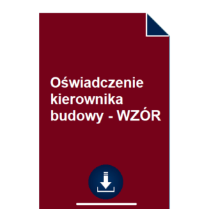 oswiadczenie-kierownika-budowy-wzor