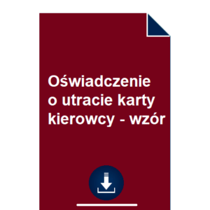 oswiadczenie-o-utracie-karty-kierowcy-wzor-pdf-doc-przyklad