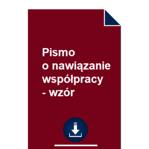 pismo-o-nawiazanie-wspolpracy-wzor