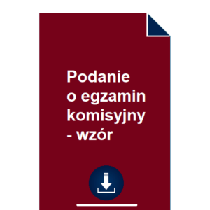 podanie-o-egzamin-komisyjny-wzor