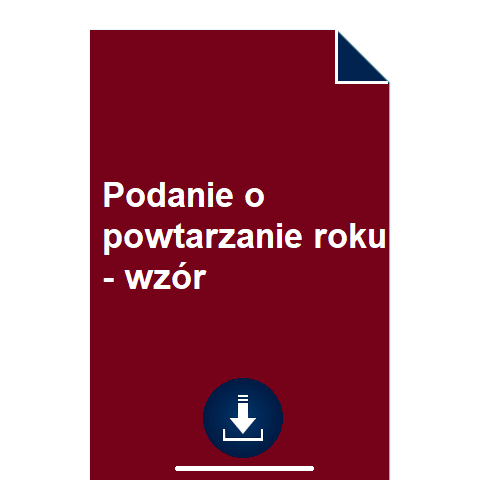 podanie-o-powtarzanie-roku-wzor