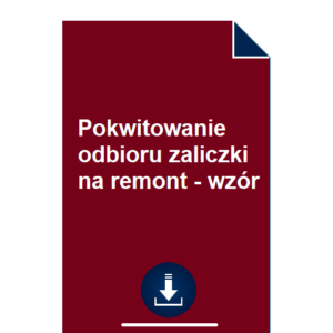 pokwitowanie-odbioru-zaliczki-na-remont-wzor