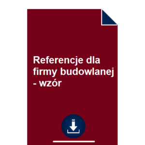 referencje-dla-firmy-budowlanej-wzor