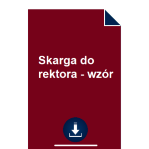 skarga-do-rektora-wzor