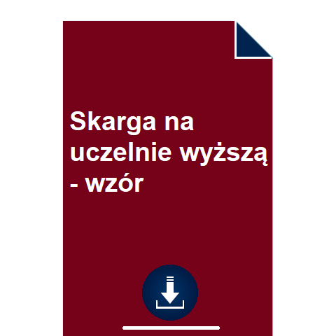 skarga-na-uczelnie-wyzsza-wzor-pdf-doc