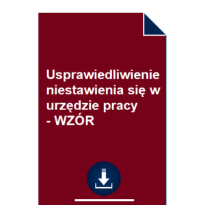 usprawiedliwienie-niestawienia-sie-w-urzedzie-pracy-wzor