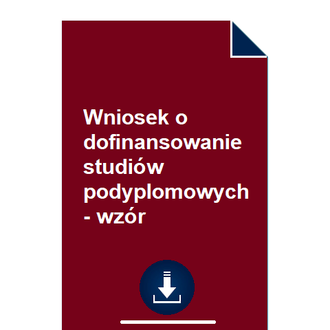 wniosek-o-dofinansowanie-studiow-podyplomowych-wzor