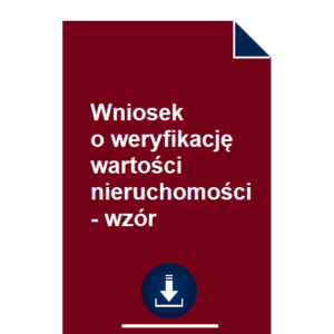 wniosek-o-weryfikacje-wartosci-nieruchomosci-wzor