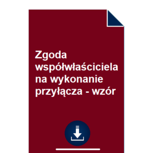 zgoda-wspolwlasciciela-na-wykonanie-przylacza-wzor-przyklad