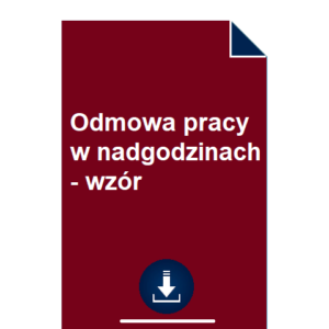 odmowa-pracy-w-nadgodzinach-wzor