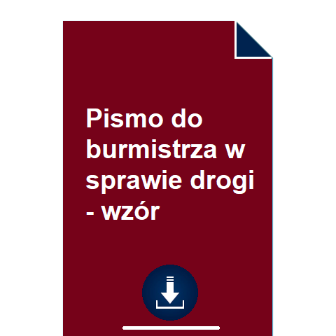 pismo-do-burmistrza-w-sprawie-drogi-wzor