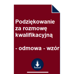 podziekowanie-za-rozmowe-kwalifikacyjna-odmowa-wzor