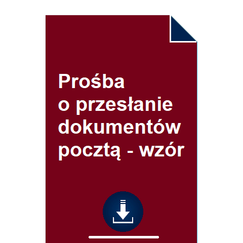 prosba-o-przeslanie-dokumentow-poczta-wzor