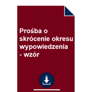 prosba-o-skrocenie-okresu-wypowiedzenia-wzor