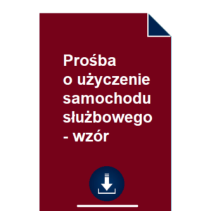 prosba-o-uzyczenie-samochodu-sluzbowego-wzor