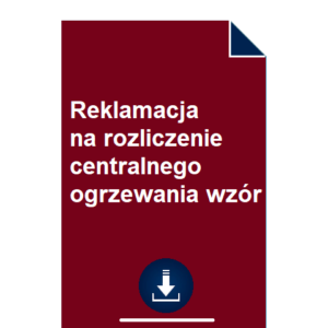 reklamacja-na-rozliczenie-centralnego-ogrzewania-wzor