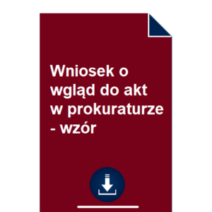 wniosek-o-wglad-do-akt-w-prokuraturze-wzor