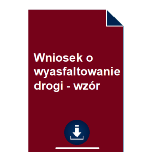 wniosek-o-wyasfaltowanie-drogi-wzor