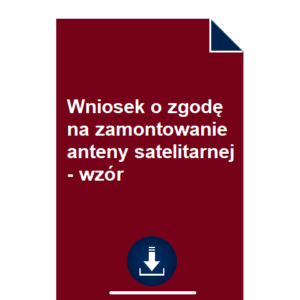 wniosek-o-zgode-na-zamontowanie-anteny-satelitarnej-wzor