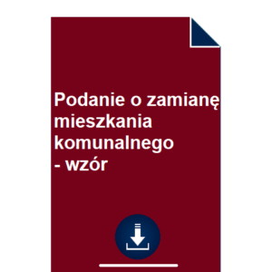 podanie-o-zamiane-mieszkania-komunalnego-wzor