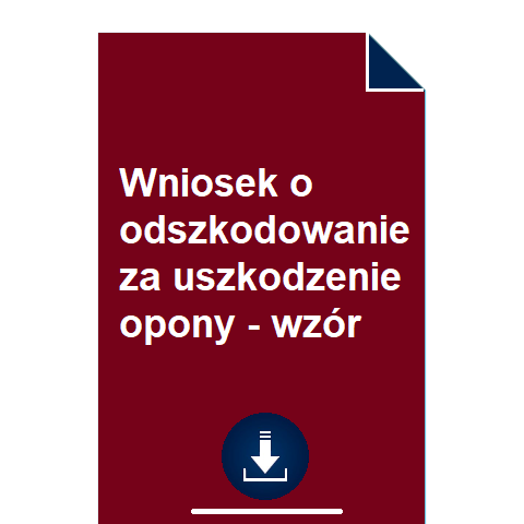 wniosek-o-odszkodowanie-za-uszkodzenie-opony-wzor