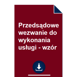 przedsadowe-wezwanie-do-wykonania-uslugi-wzor